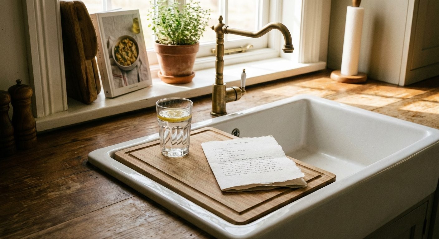 Why Placing a Glass and Paper in Your Sink Before Leaving Home Is Surprisingly Smart